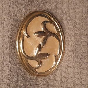 Vintage Enameled Belt Buckle.